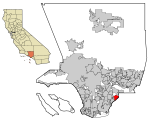 LA County Incorporated Areas La Mirada highlighted